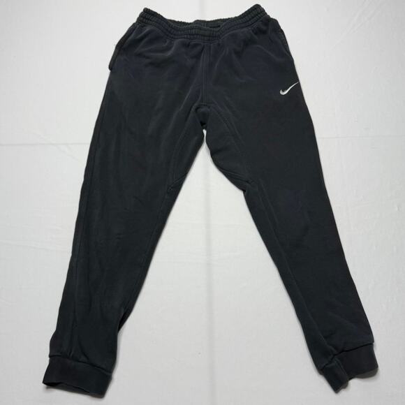 Nike Black Fleece Joggers Sweatpants Size M Men’s - Picture 1 of 6